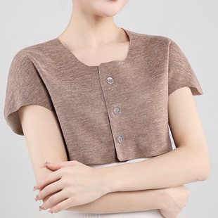 德绒护肩膀颈椎男女士羊毛亲肤护肩冬季 防寒保暖肩部蚕丝保暖坎肩