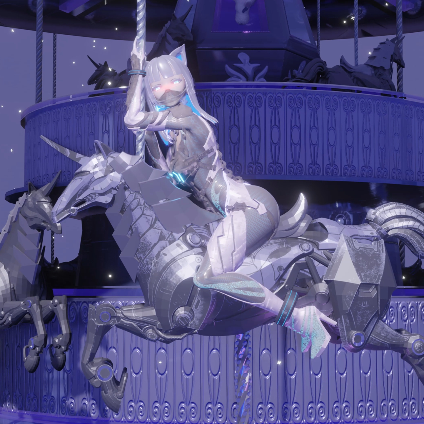 《旋转木马》超清动态壁纸 手机+电脑