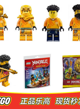LEGO 乐高 幻影忍者人仔 神龙崛起 大战狼守卫 对战幽灵龙族 阿林