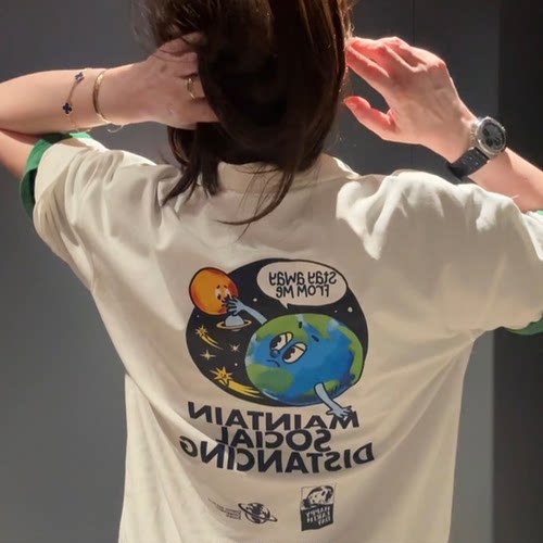 2026duet原创 地球系列男女休闲宽松POLO衫T恤