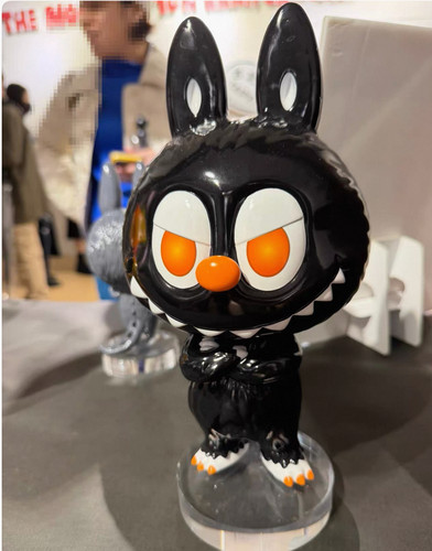 台北限定泡泡玛特POP+MART LABUBU 10周年展新配色 黑橘正品保证