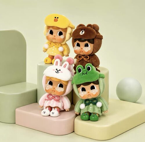 CRYBABY×LINE FRIENDS睡衣派对 200%站姿大娃 全球限量500体正品