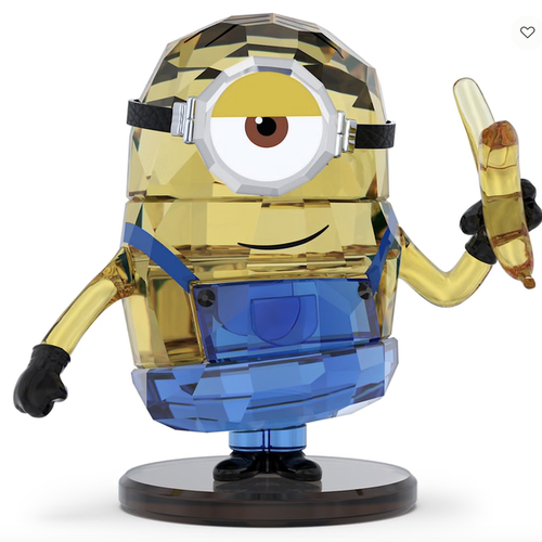 香港施华洛水晶Minions Stuart 小黄人家居摆件正品