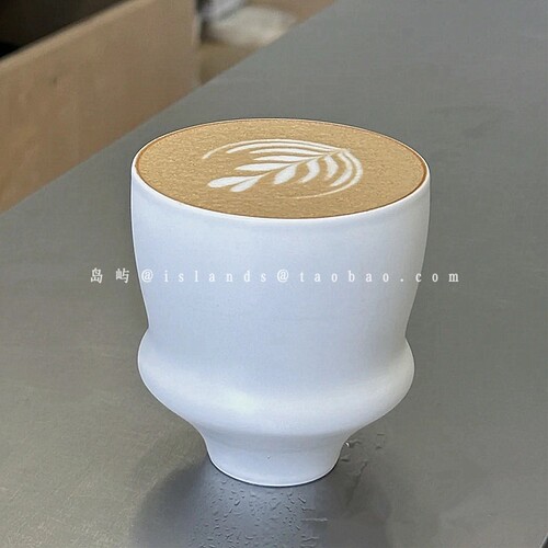 简约纯色卡布奇诺咖啡杯