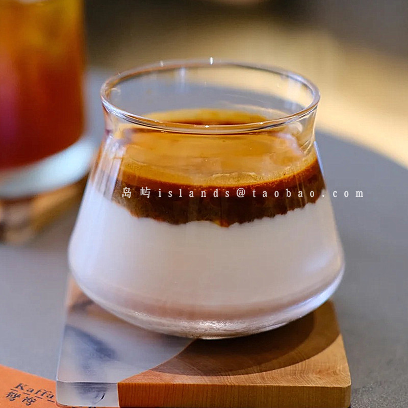 簡約ins玻璃反口威士忌杯