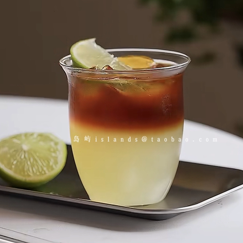 高颜值ins风玻璃扩口饮品杯
