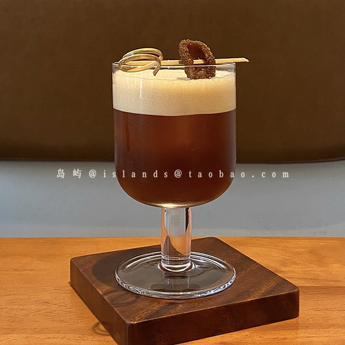 小众设计粗挺矮脚鸡尾酒杯