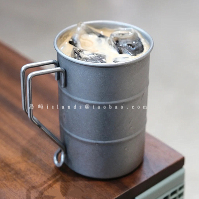 复古风不锈钢做旧咖啡杯