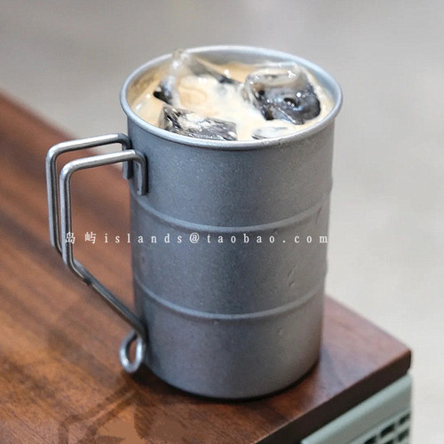 复古风不锈钢做旧咖啡杯