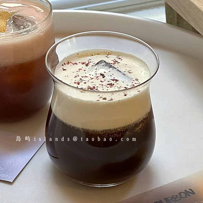 ins个性玻璃郁金香造型杯