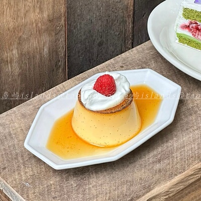 简约八角菱形陶瓷盘浅盘菜盘