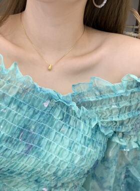 金水滴可水洗轻奢细链女项链