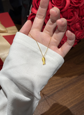 富贵小黄鱼项链高级感百搭新年好运送女友闺蜜礼物小众设计感显白