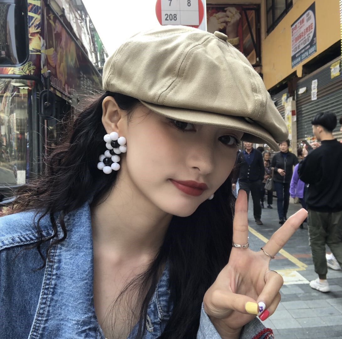 春季女生短檐鸭舌帽休闲百搭韩版鸭嘴帽街头潮时尚麻棉学生贝雷帽|ruв категории Аксессуары, шляпа - от Buy2taobao.com для оказания профессиональной услуги покупки агента Taobao