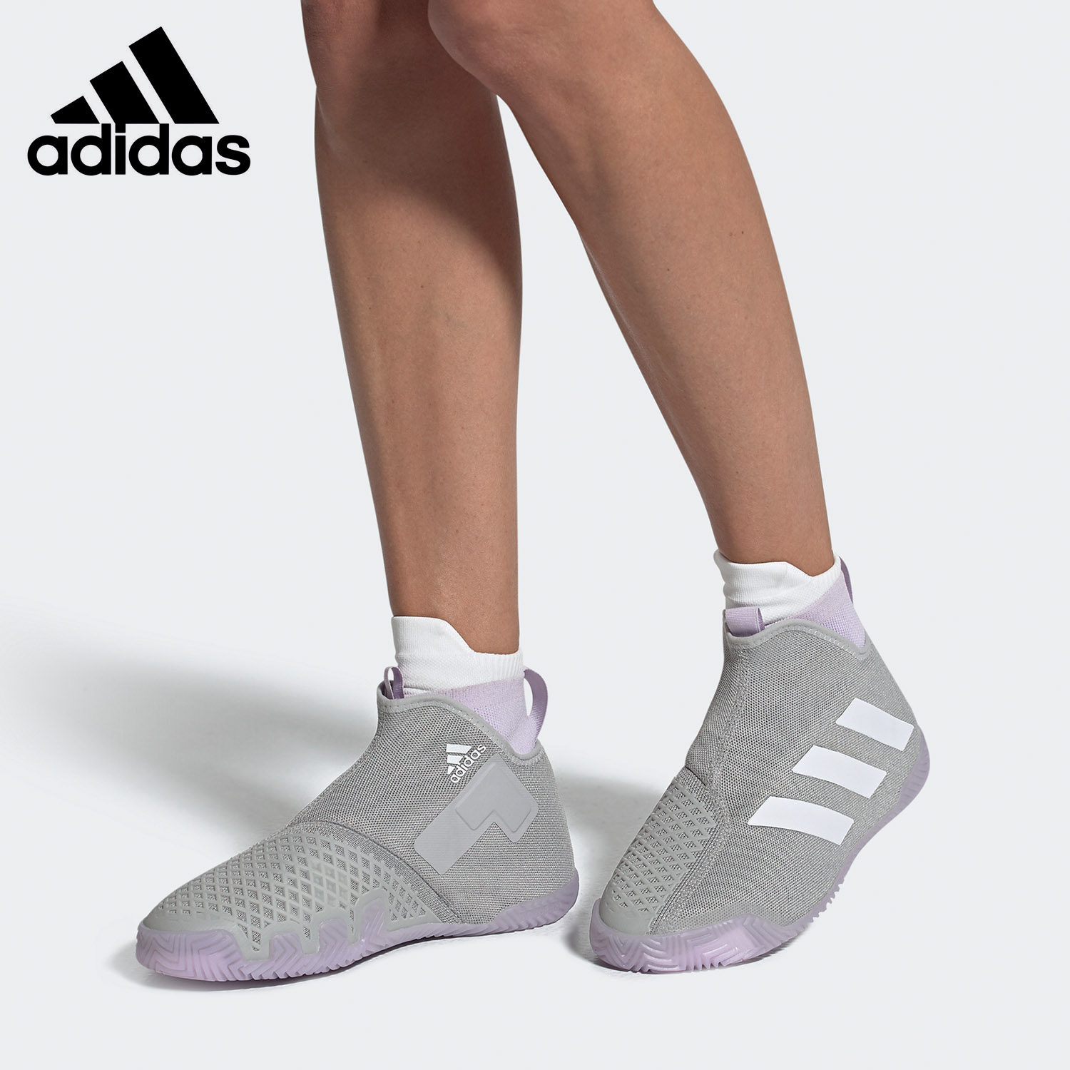 Adidas/阿迪达斯正品 STYCON W 女子袜套式缓震网球运动鞋EF2696