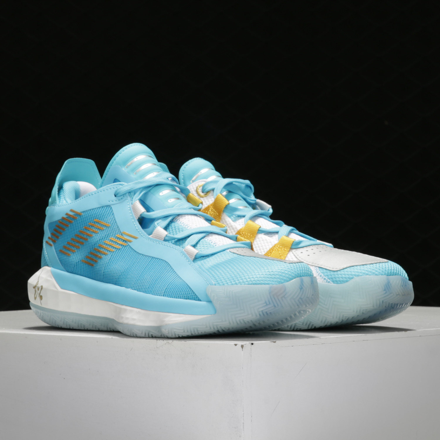 adidas/阿迪达斯正品五虎将系列马超 dame 6 利拉德篮球鞋 fw3658