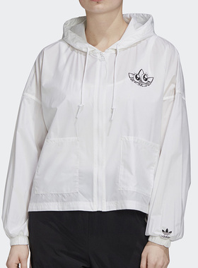 Adidas/阿迪达斯正品三叶草 Graphic WindBr 女子运动外套GK4980