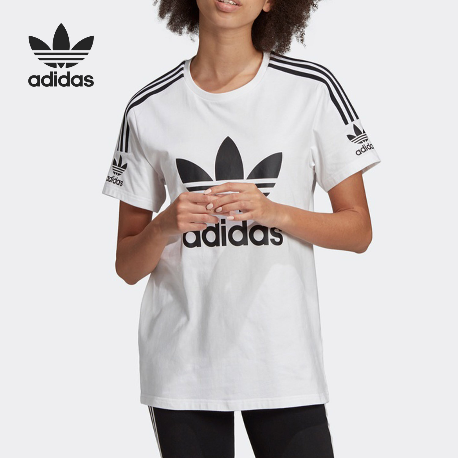 Adidas/阿迪达斯正品夏季新款女装运动短袖T恤FJ5378 FQ2436