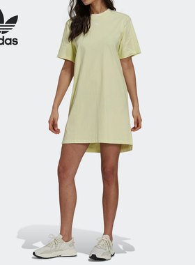 Adidas/阿迪达斯正品新款女子夏季T恤休闲运动连衣裙H56458