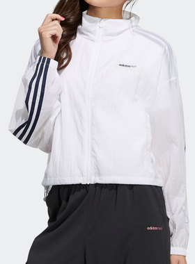 Adidas/阿迪达斯正品夏季新款女子休闲运动透气外套 H18595