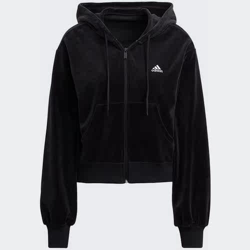 Adidas/阿迪达斯正品adidas CROP FZ W 女训练运动夹克外套H25101