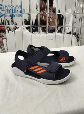 Adidas/阿迪达斯正品 舒适春季儿童鞋魔术贴运动凉鞋 G54800