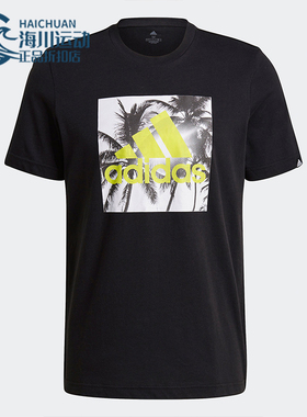 Adidas/阿迪达斯正品夏季新款男子休闲运动短袖T恤 GL3233