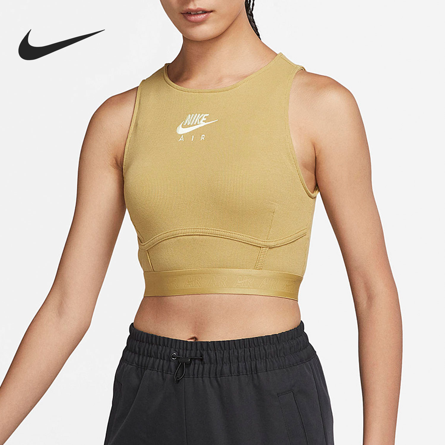Nike/耐克正品时尚女子休闲简约无袖运动背心T恤 DM6070-769
