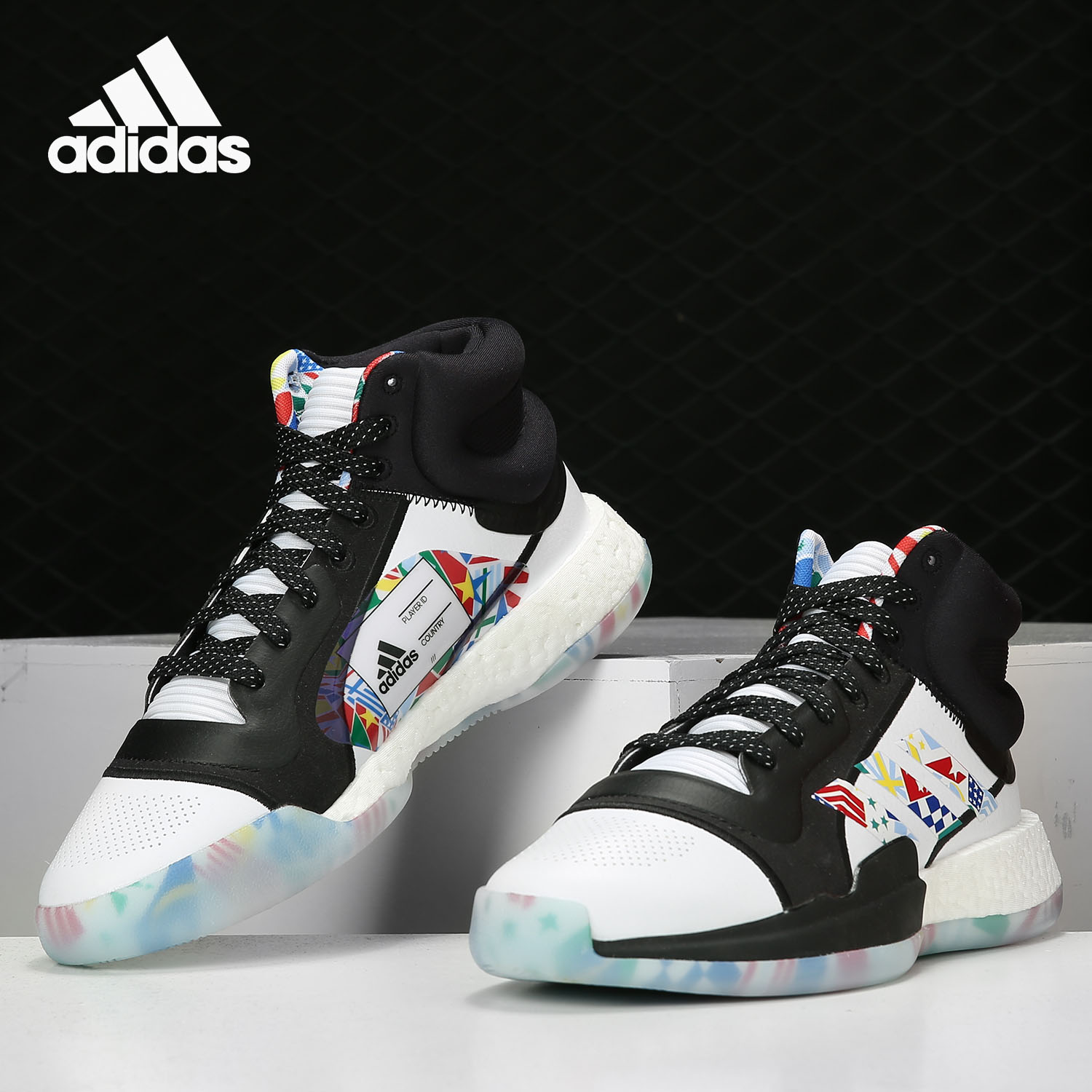 阿迪达斯正品男子竞技篮球鞋