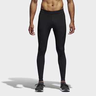 Adidas Adizero男子透气能量条紧身跑步长裤 S99705 阿迪达斯正品