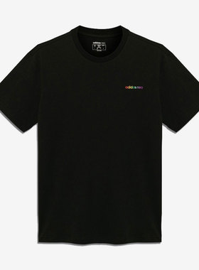 Adidas/阿迪达斯正品NEO 夏季新款男女休闲短袖T恤H65034