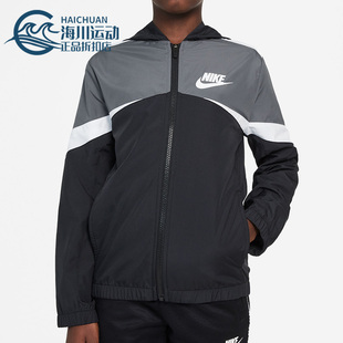 休闲梭织夹克DD8701 Nike JACKET大童时尚 WOVEN 010 耐克正品