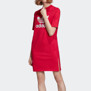 阿迪达斯正品 新款 三叶草TEE FL0040 Adidas DRESS 女子连衣裙