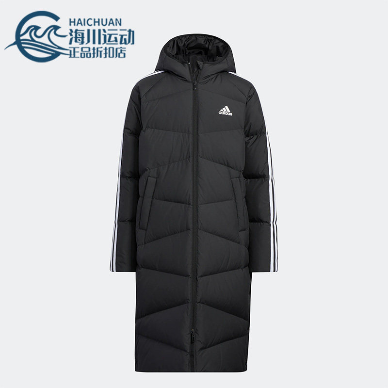 阿迪达斯儿童运动休闲长款羽绒服
