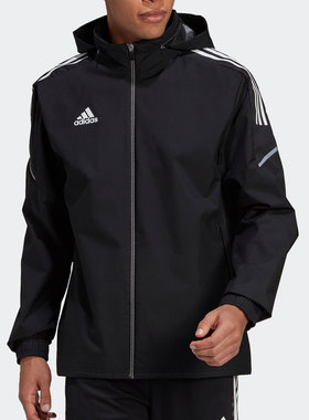 Adidas/阿迪达斯正品CON21 AW足球连帽男子运动茄克外套 GE5413