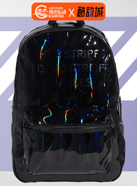 Adidas/阿迪达斯正品女子休闲包 BACKPAC黑色镭射双肩包 GD1658