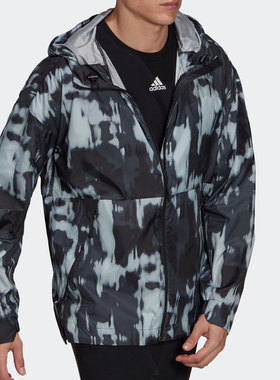 Adidas/阿迪达斯正品 URBAN AOP W.R 春季户外运动夹克 GM4375