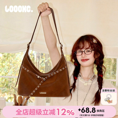 路小船「千禧hobo」小众斜挎大包