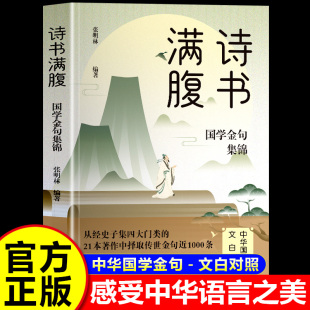 语言充满文化底蕴 书籍让你 告别词穷尴尬学会优雅表达 1分钟提升你 高情商社交沟通聊天术 诗书满腹 说话之道 国学金句集锦正版