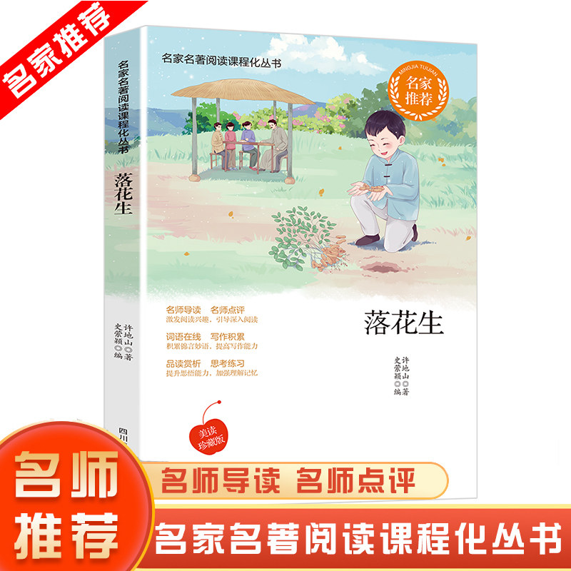 落花生名家名著阅读课程化丛书名家推荐美读珍藏版作文书看图写话默写