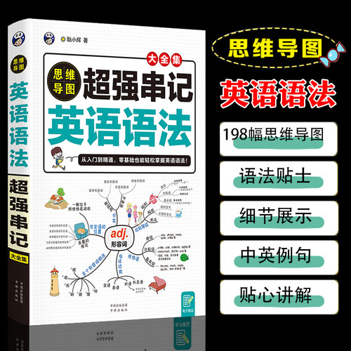 【送电子语法题】思维导图超强串记英语语法大全 零基础学英语 零起点初高中大学英语语法新思维英语在用英语书籍英语学习神器分解