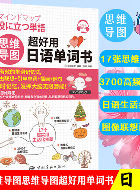 正版思维导图超好用日语单词书日语单词随身背日语单词口袋书日语自学教材零基础标准日本语日语口语日语语法日语单词书n1到n5