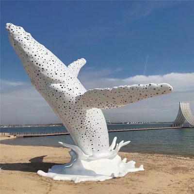 大型不锈钢海洋动物雕像定制