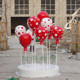 卡彩绘玻璃钢雕球塑 公园户外创意气LIF通摆件 商业街彩色球气模
