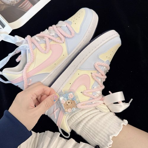 【定制球鞋】 Nike Court Borough 酥酥熊 手绘 耐磨 低帮 板鞋