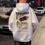 气质新款流行潮流慵懒潮流印花连帽卫衣高街宽松外套insL202P40，男装卫衣，星座208-1