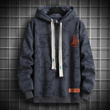 卫衣潮牌圆领宽版绣花连帽，男装卫衣，星座208-1