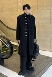 男士秋冬毛呢大衣长款男风衣加厚风衣外套宽松妮子大衣Y151P155，男装风衣，星座208-1