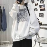 圆领卫衣男无帽秋季520g重磅硬挺高克重潮牌春秋美式衣服Y181，商品下架区，星座208-1