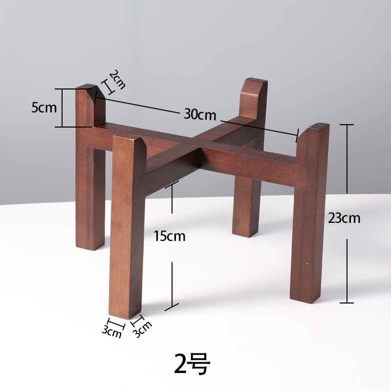 园艺盆景架实木木架水缸酒坛多用置物架茶叶罐底座花盆底座